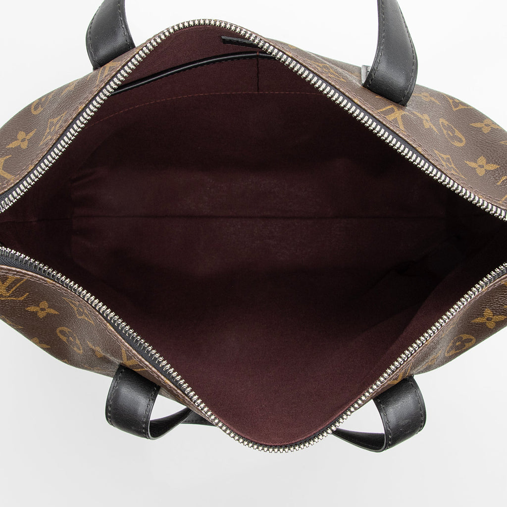 Louis Vuitton Monogram Canvas Macassar Kitan Tote (SHF-22793)