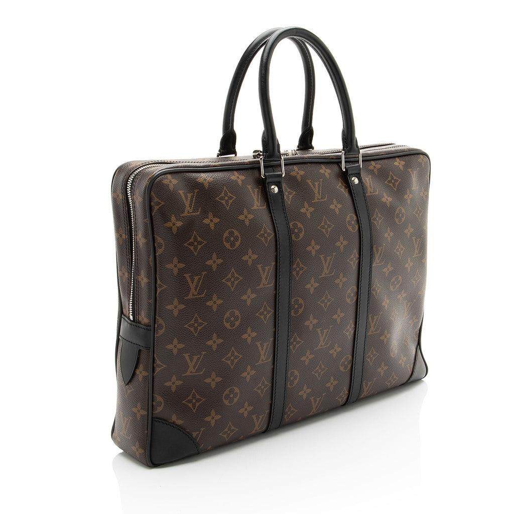 Louis Vuitton Monogram Canvas Macassar Porte Documents Voyage GM Bag