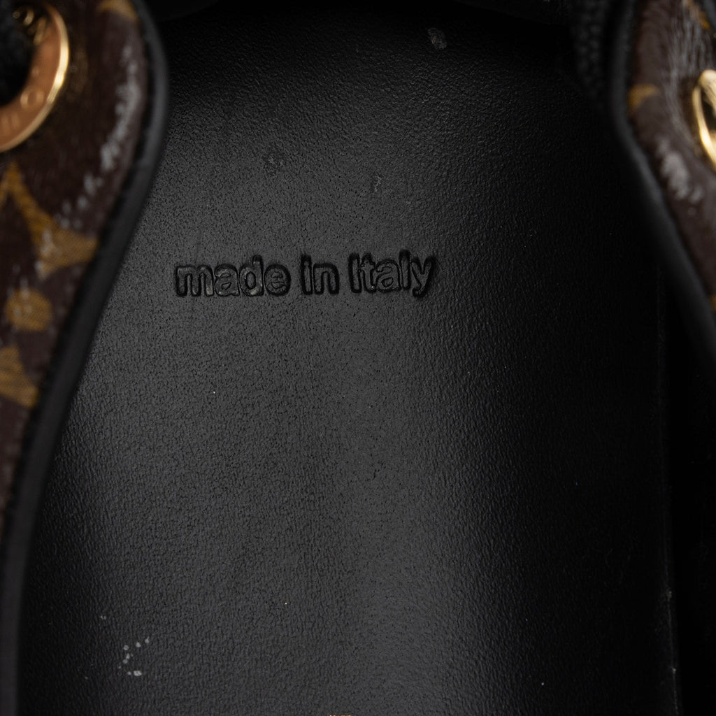 Louis Vuitton Monogram Canvas Patent Leather Front Row Sneakers - Size 8 / 38 (SHF-Q57Jez)