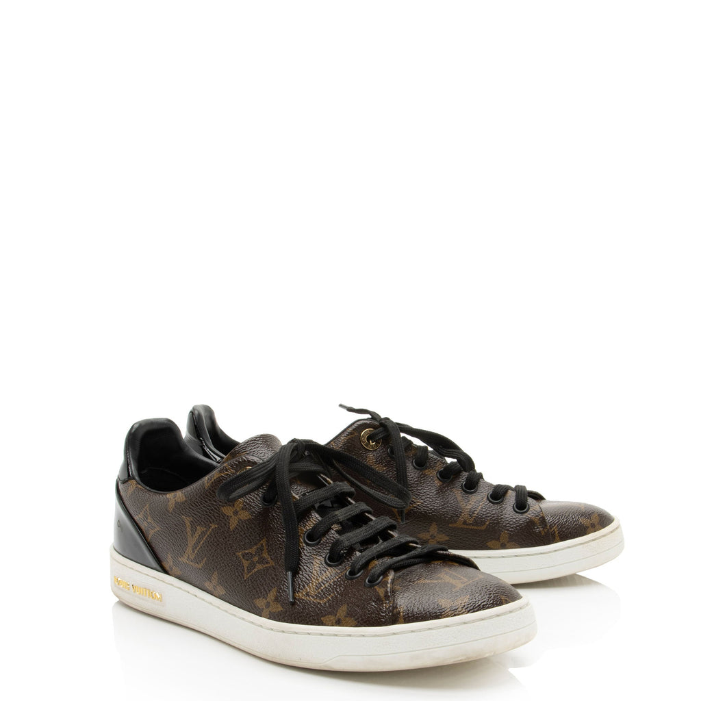 Louis Vuitton Monogram Canvas Patent Leather Front Row Sneakers - Size 9 / 39