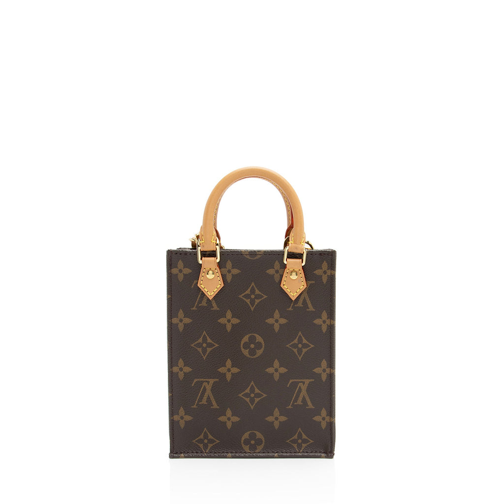 Louis Vuitton Monogram Canvas Petit Sac Plat Shoulder Bag (SHF-DPlW0S)
