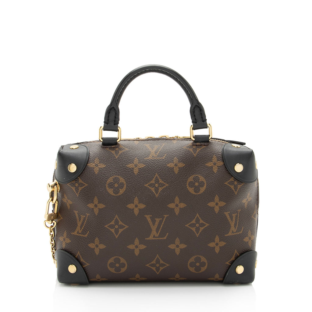 Louis Vuitton Monogram Canvas Petite Malle Souple Satchel