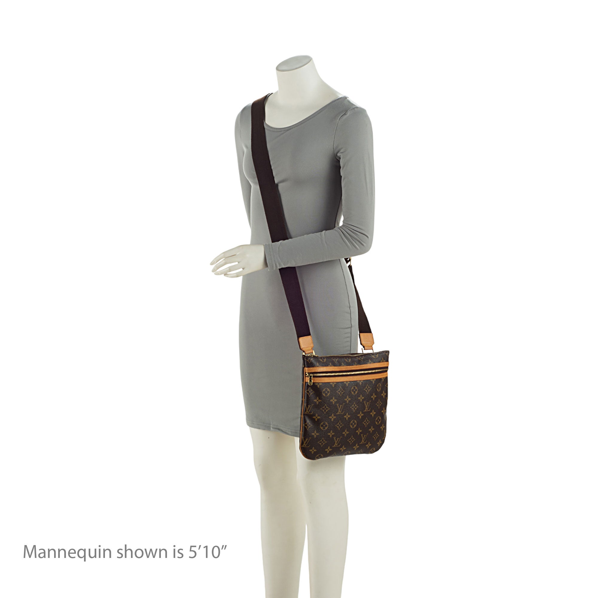 Louis Vuitton Monogram Canvas Pochette Bosphore Messenger (SHF-M14r03)
