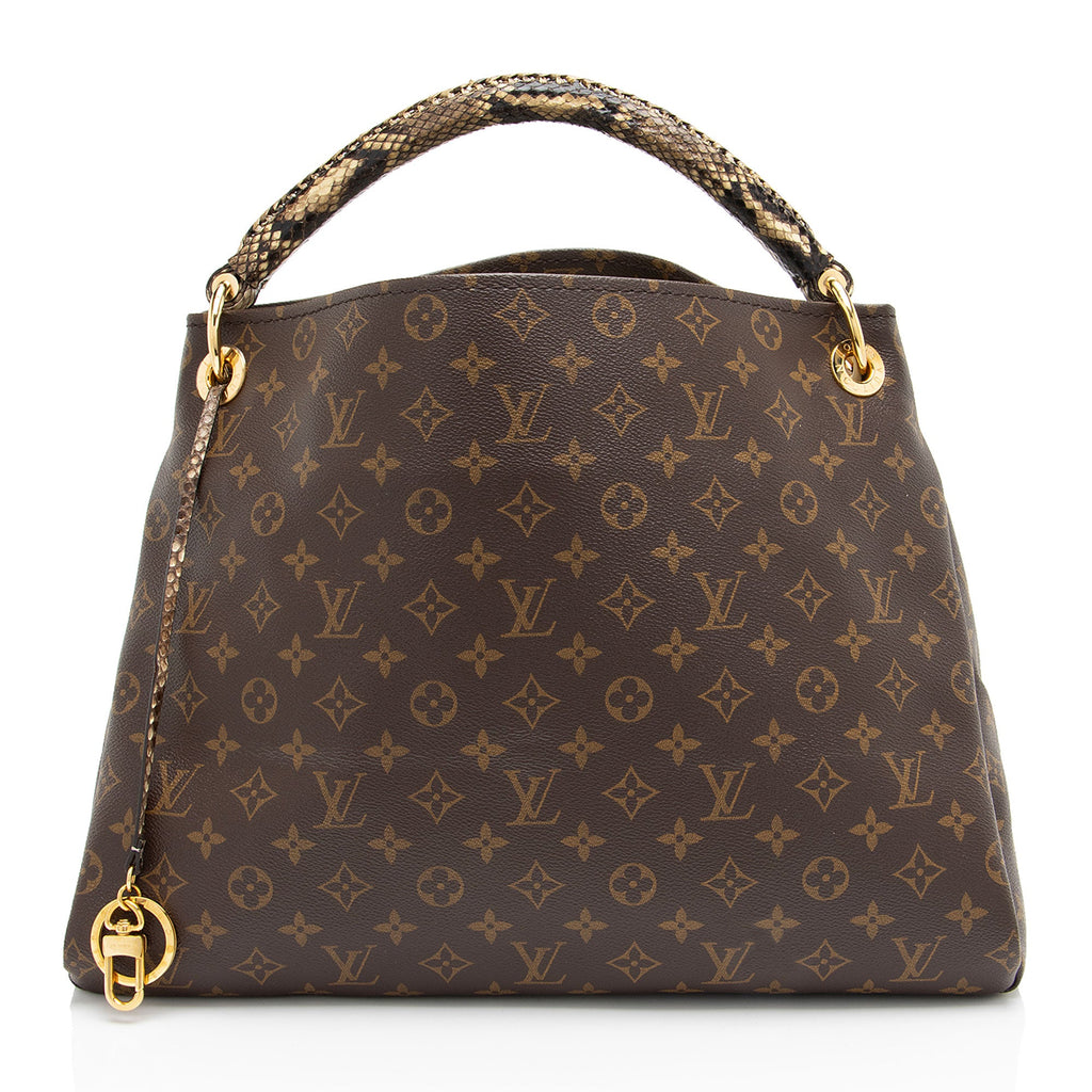 Louis Vuitton Monogram Canvas Python Artsy MM Shoulder Bag