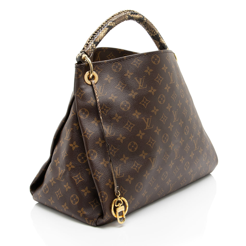 Louis Vuitton Monogram Canvas Python Artsy MM Shoulder Bag
