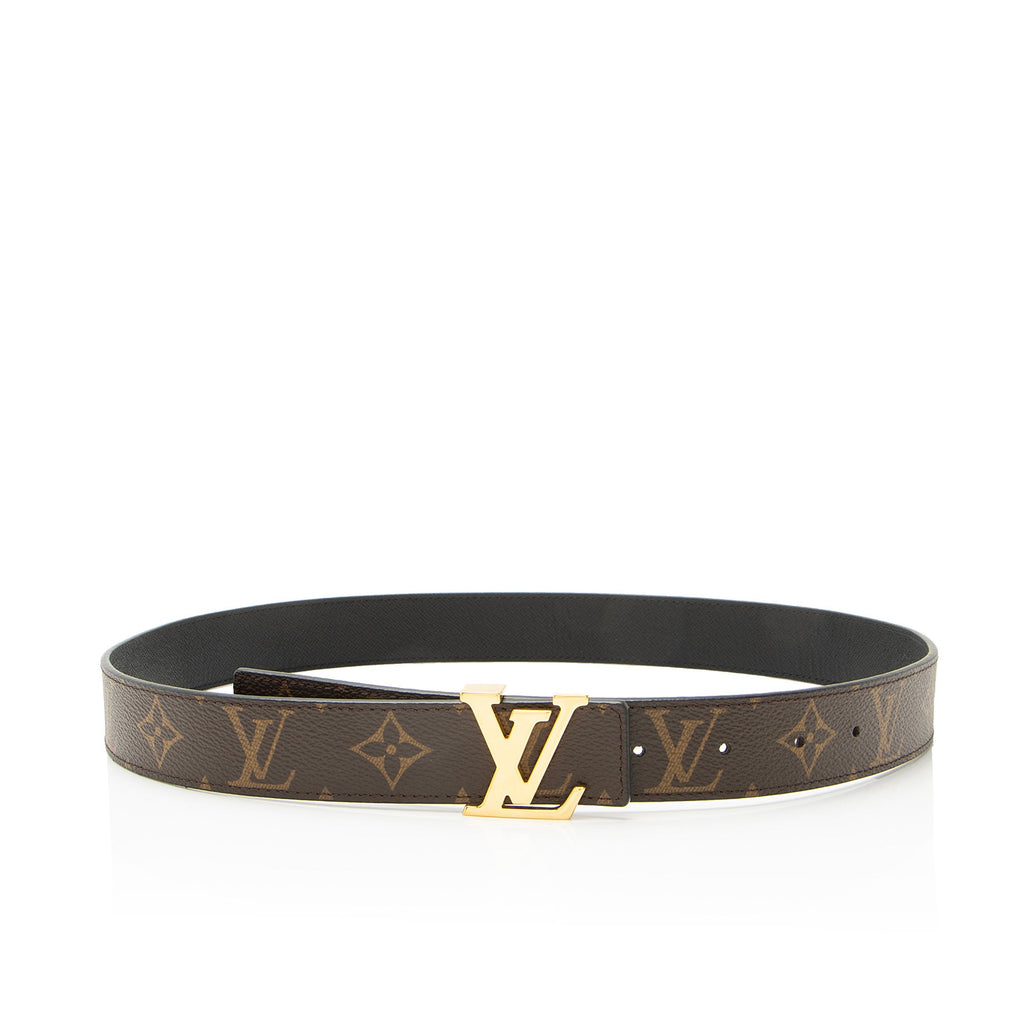 Louis Vuitton Monogram Canvas Reversible Initiales Belt - Size 32 / 80