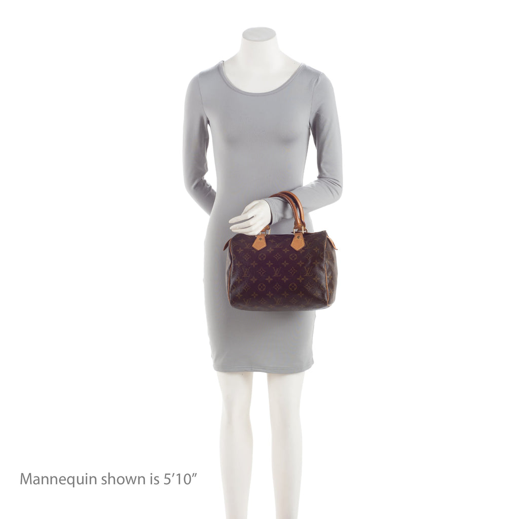 Louis Vuitton Monogram Canvas Speedy 25 Satchel (SHF-1NUxF3)