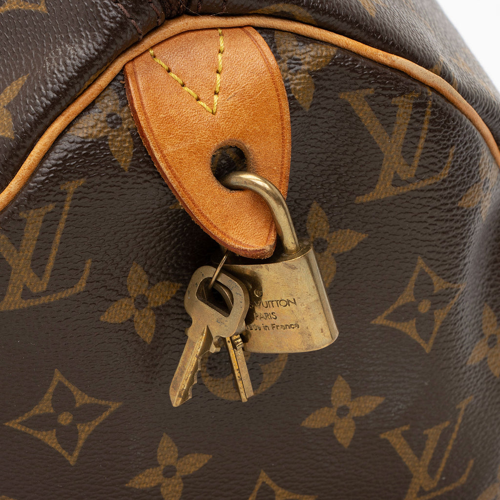 Louis Vuitton Monogram Canvas Speedy 30 Satchel (SHF-D4HONV)