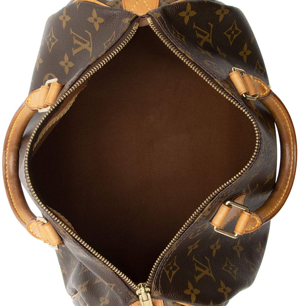 Louis Vuitton Monogram Canvas Speedy 30 Satchel (SHF-D4HONV)