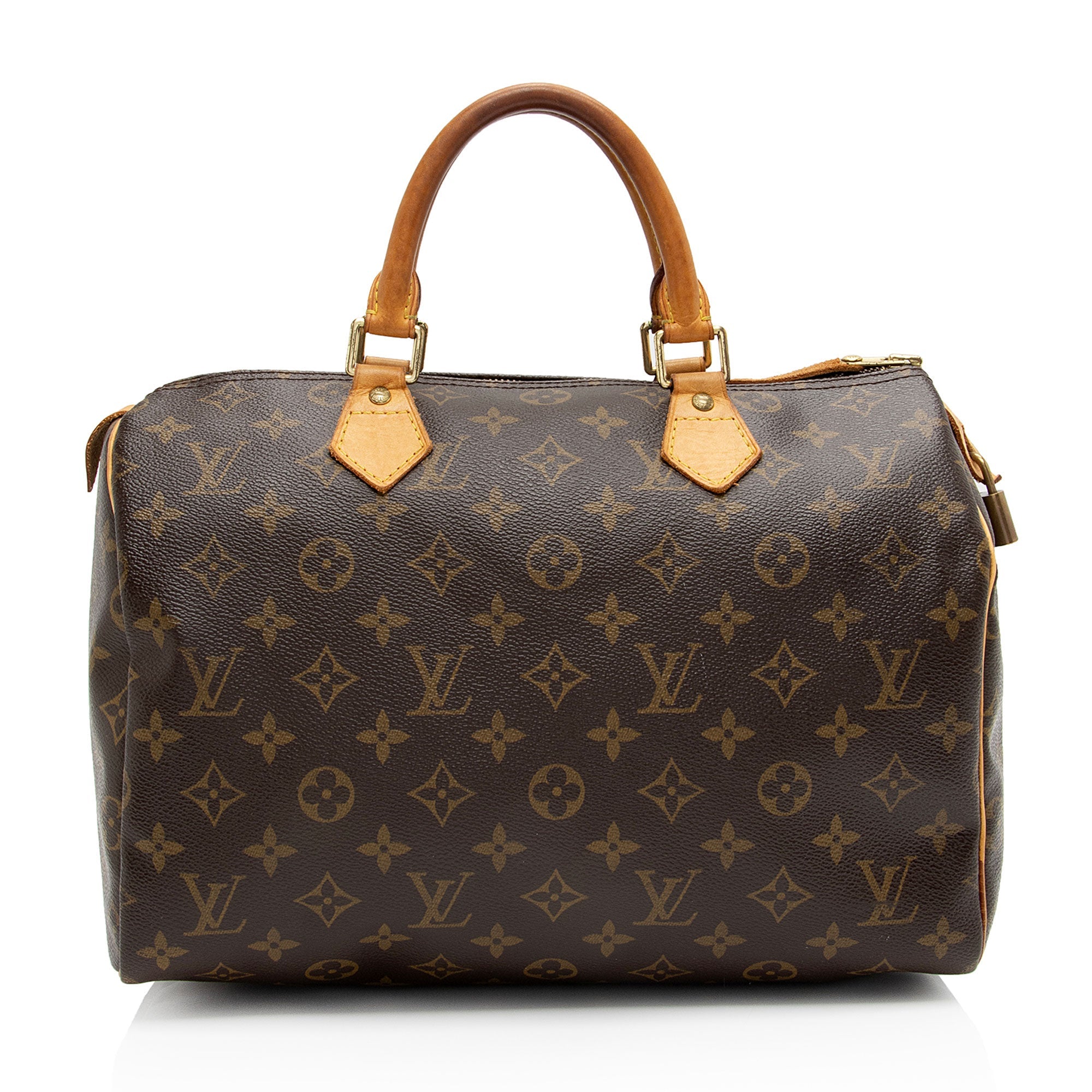 Louis Vuitton Monogram Canvas Speedy 30 Satchel (SHF-o8aWZx)