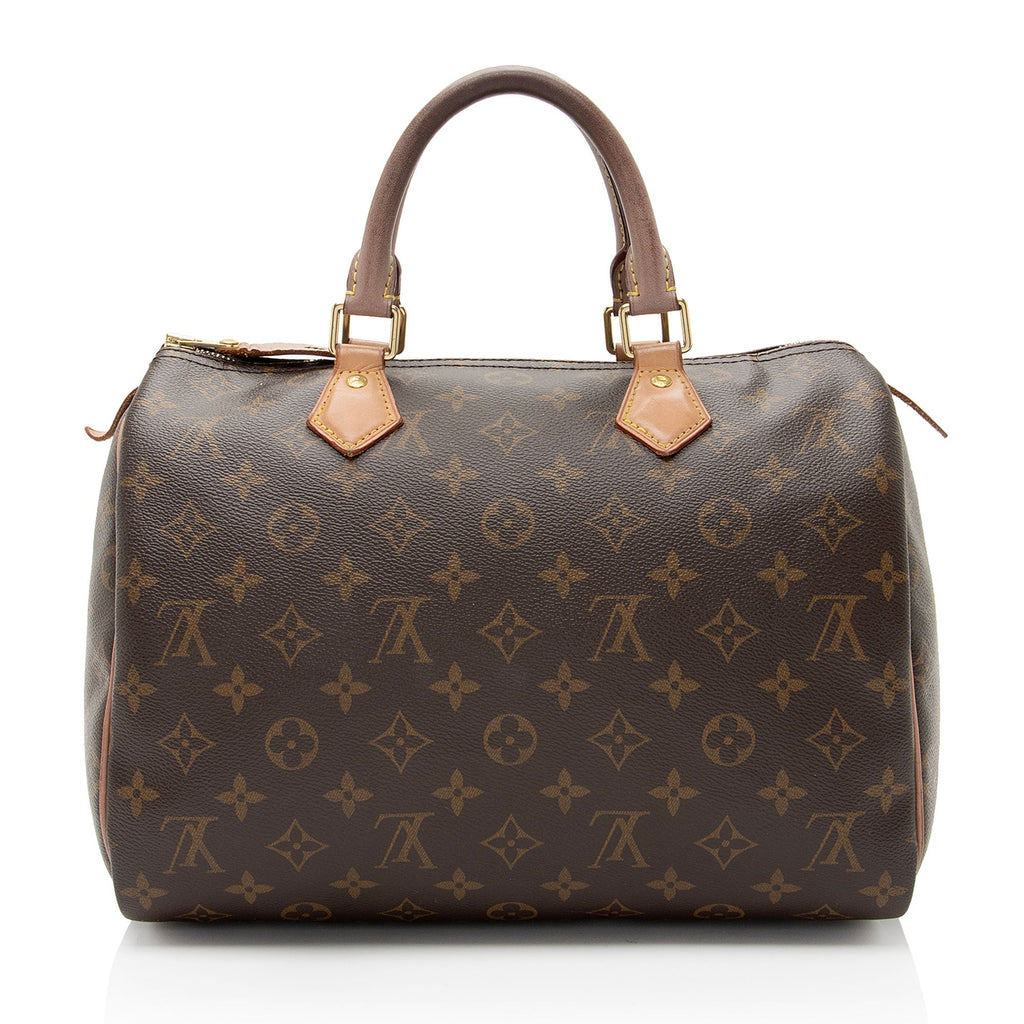 Louis Vuitton Monogram Canvas Speedy 30 Satchel (SHF-w8aaxC)