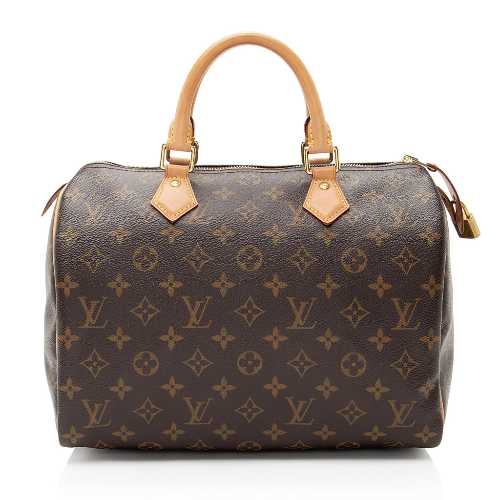 Louis Vuitton Monogram Canvas Speedy 30 Satchel
