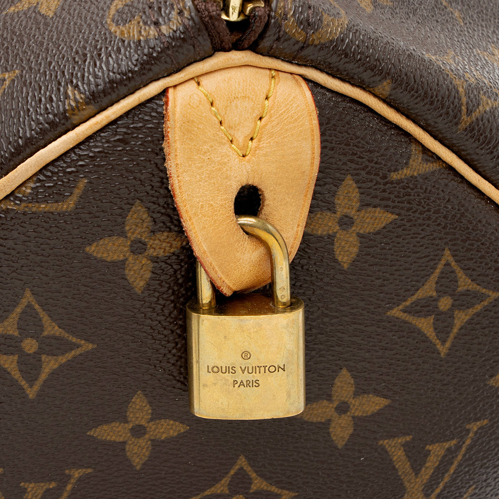 Louis Vuitton Monogram Canvas Speedy 35 Satchel