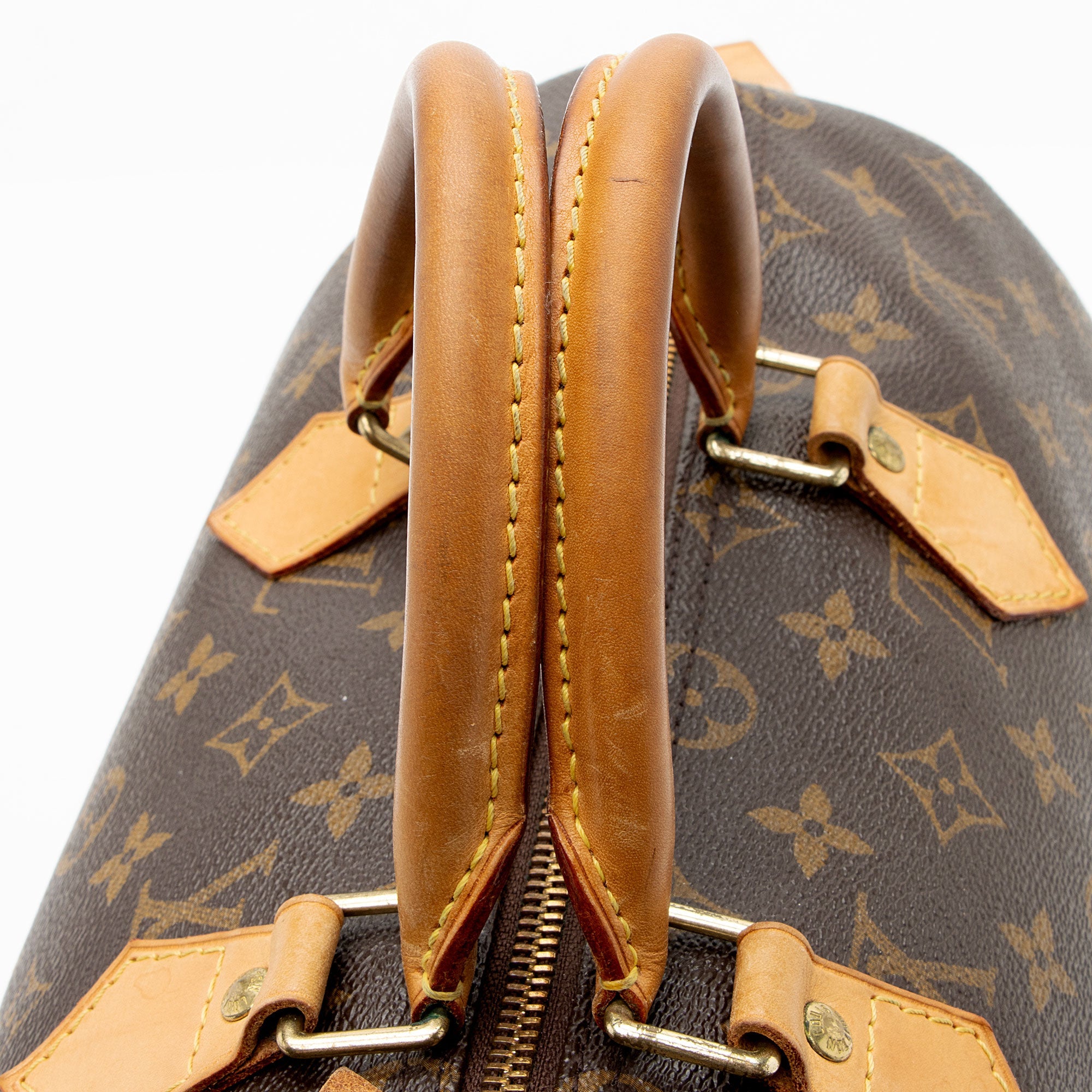 Louis Vuitton Monogram Canvas Speedy 35 Satchel