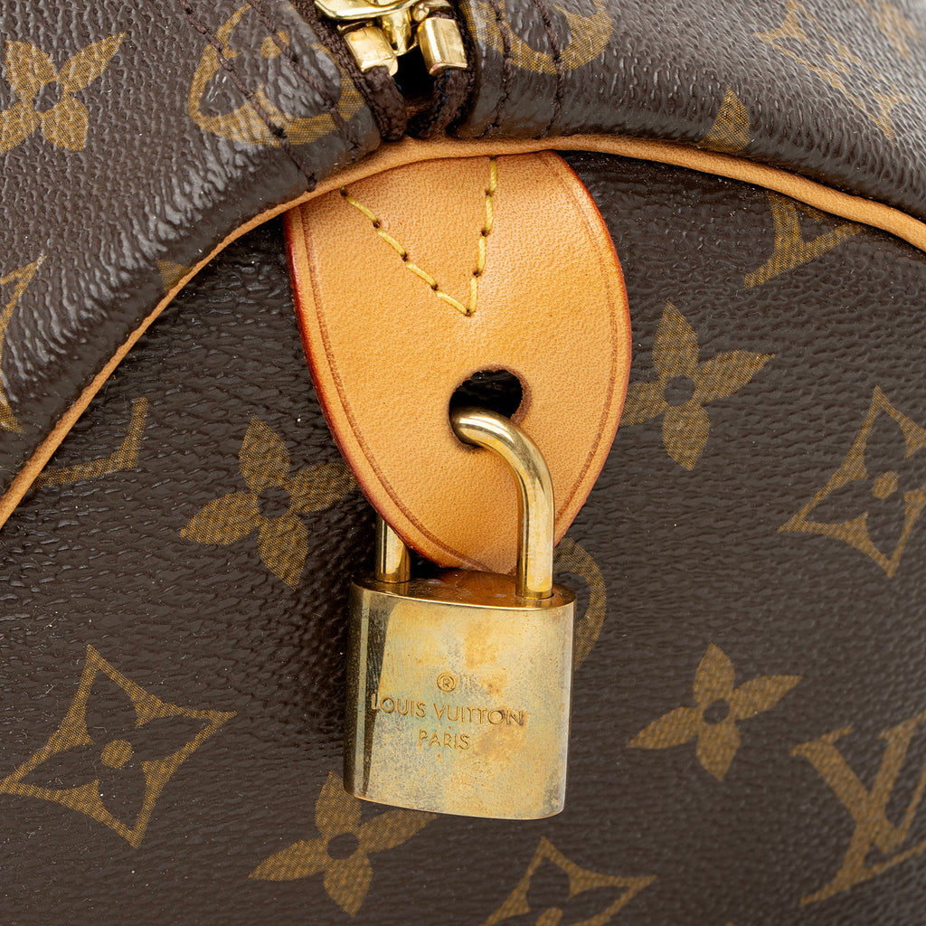 Louis Vuitton Monogram Canvas Speedy 35 Satchel