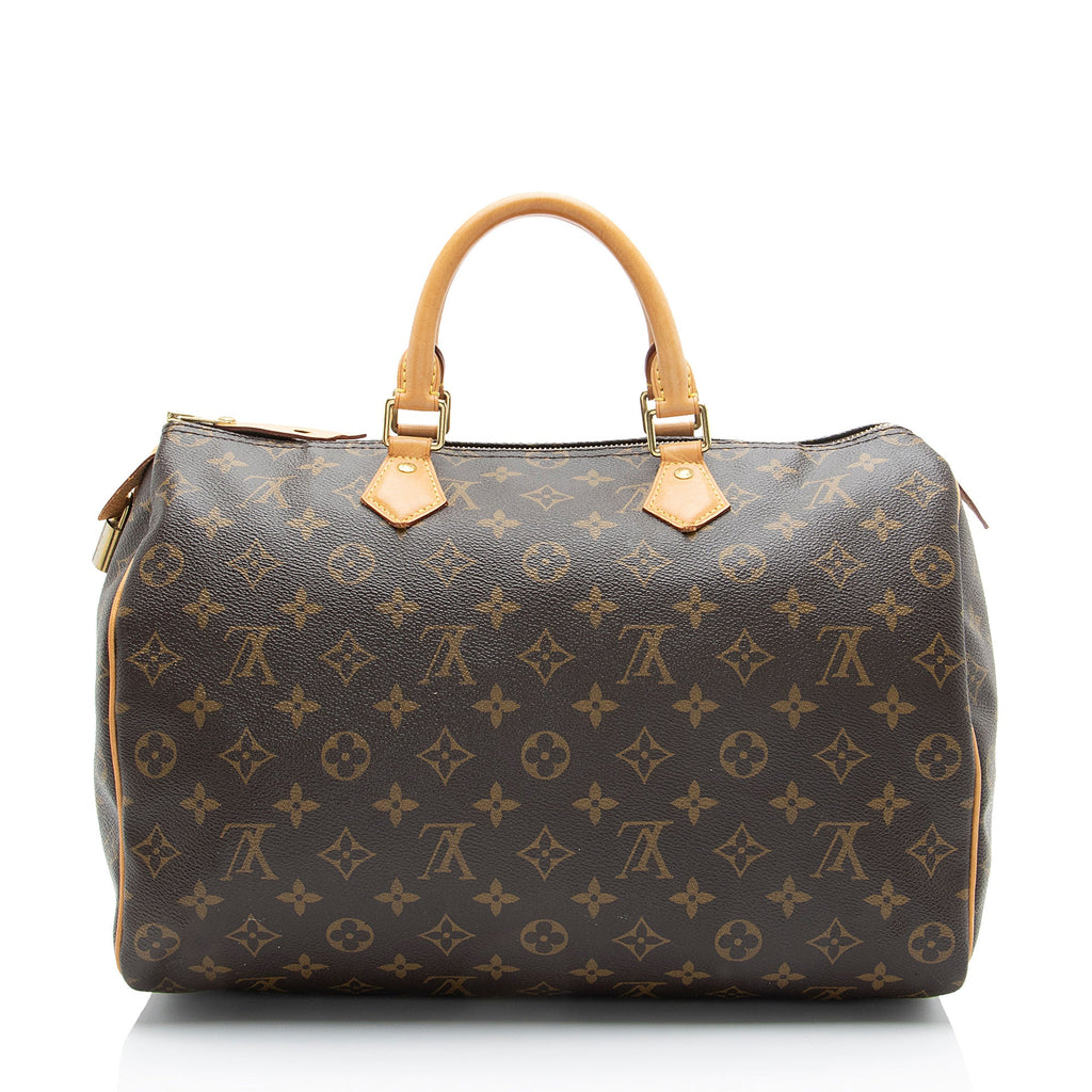 Louis Vuitton Monogram Canvas Speedy 35 Satchel