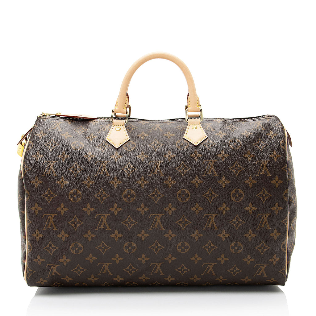 Louis Vuitton Monogram Canvas Speedy 40 Satchel