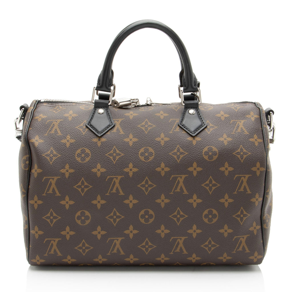 Louis Vuitton Monogram Canvas Speedy Dark 30 Satchel
