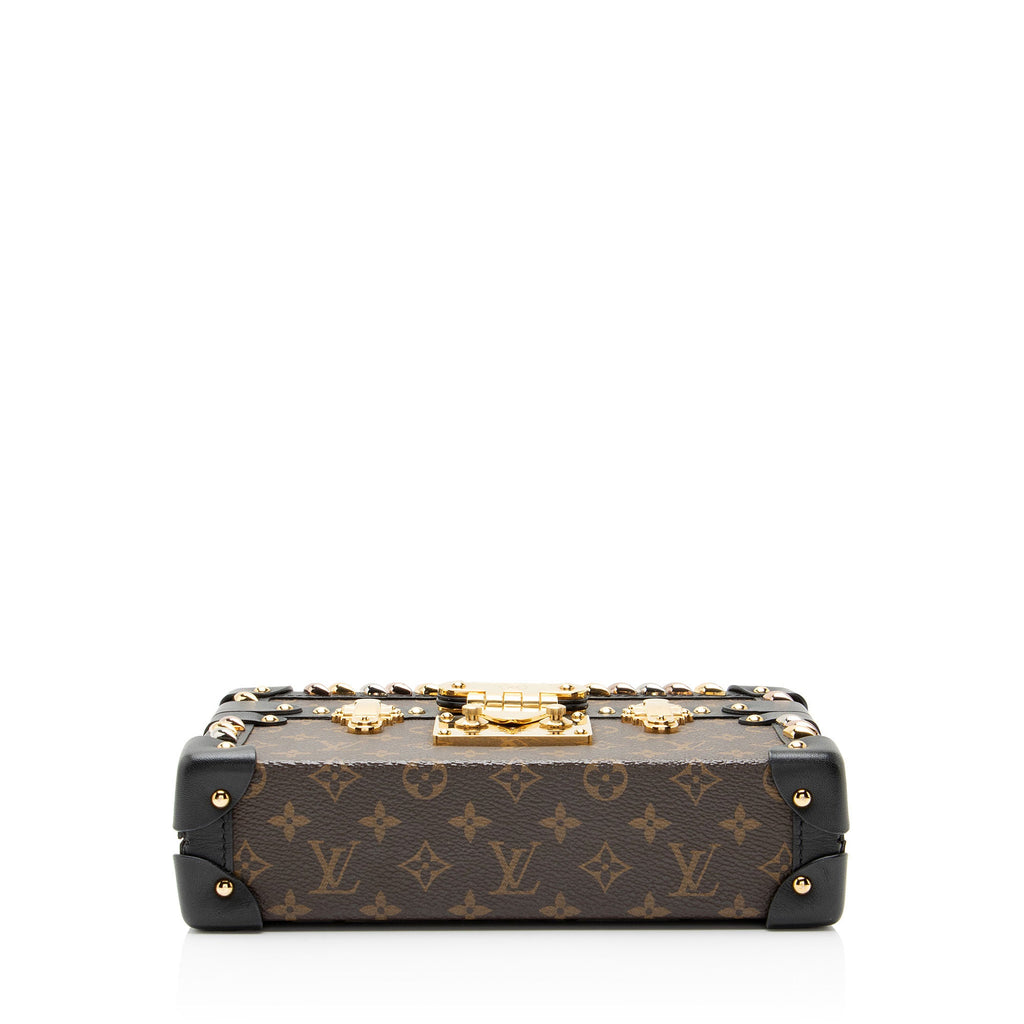Louis Vuitton Monogram Canvas Diamond Stud Petite Malle Bag