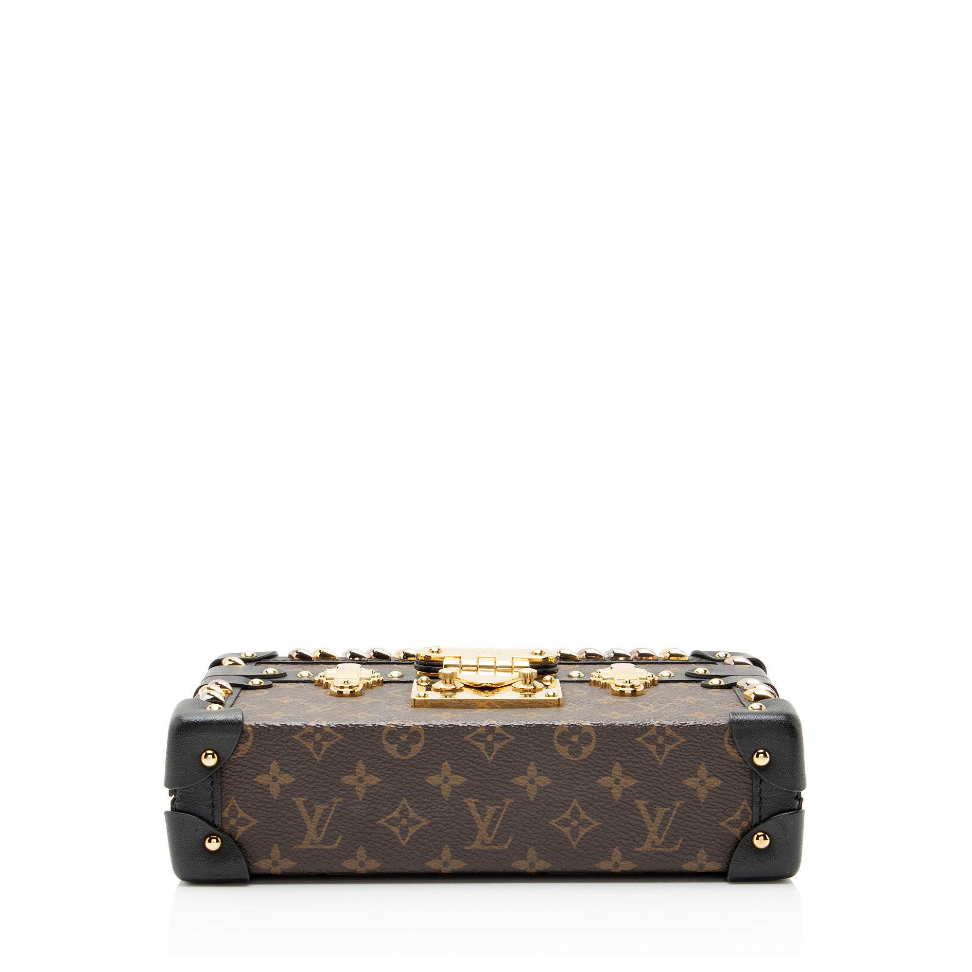 Louis Vuitton Monogram Canvas Diamond Stud Petite Malle Bag