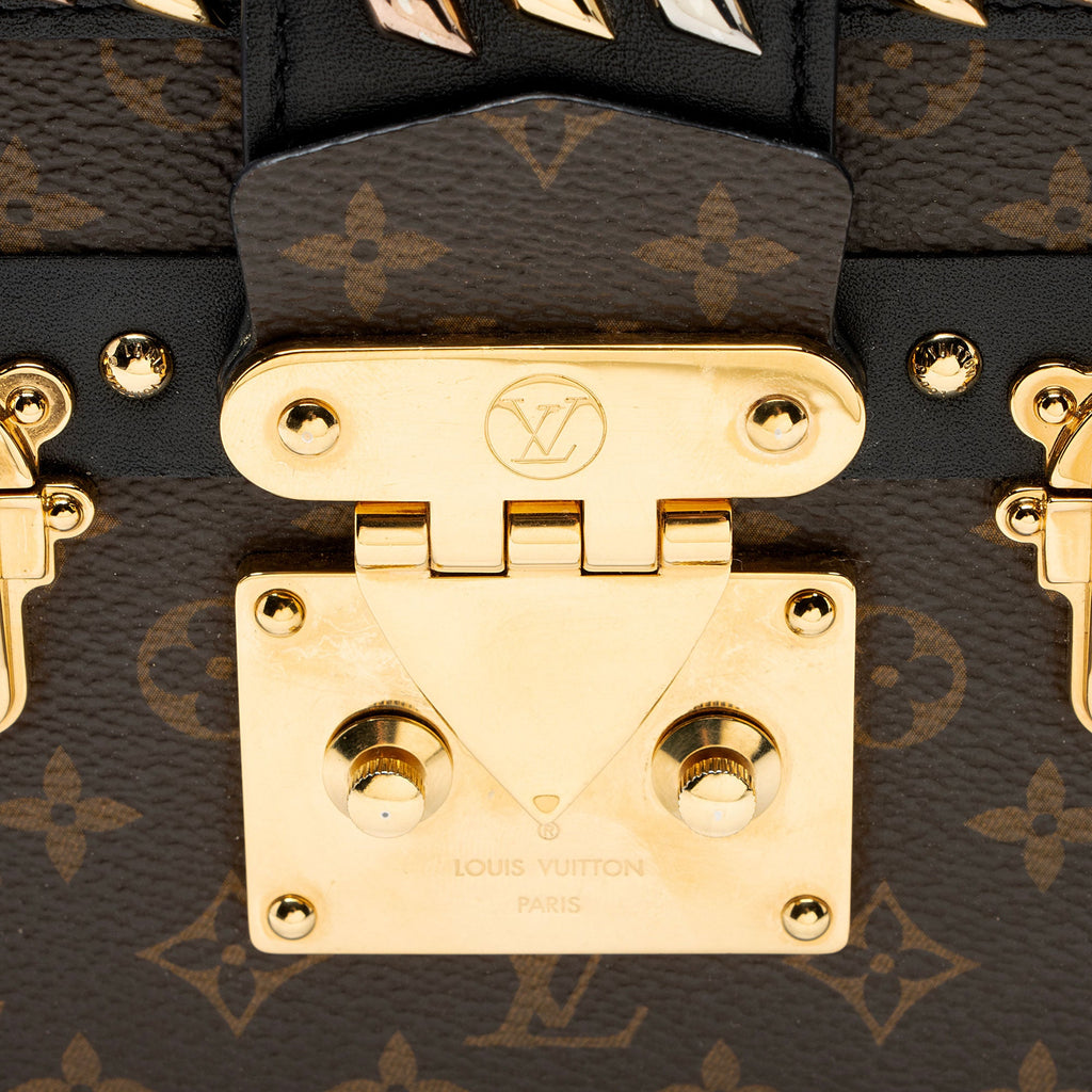 Louis Vuitton Monogram Canvas Diamond Stud Petite Malle Bag