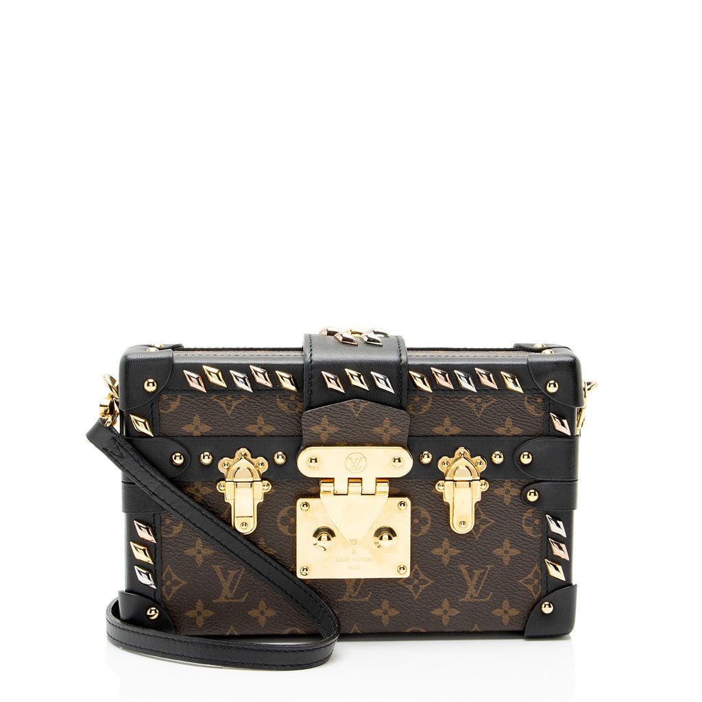Louis Vuitton Monogram Canvas Diamond Stud Petite Malle Bag