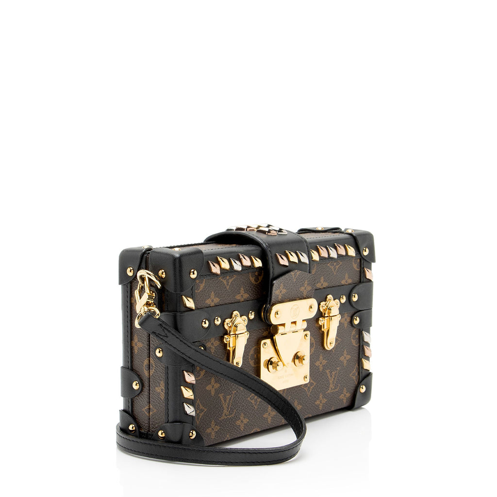 Louis Vuitton Monogram Canvas Diamond Stud Petite Malle Bag