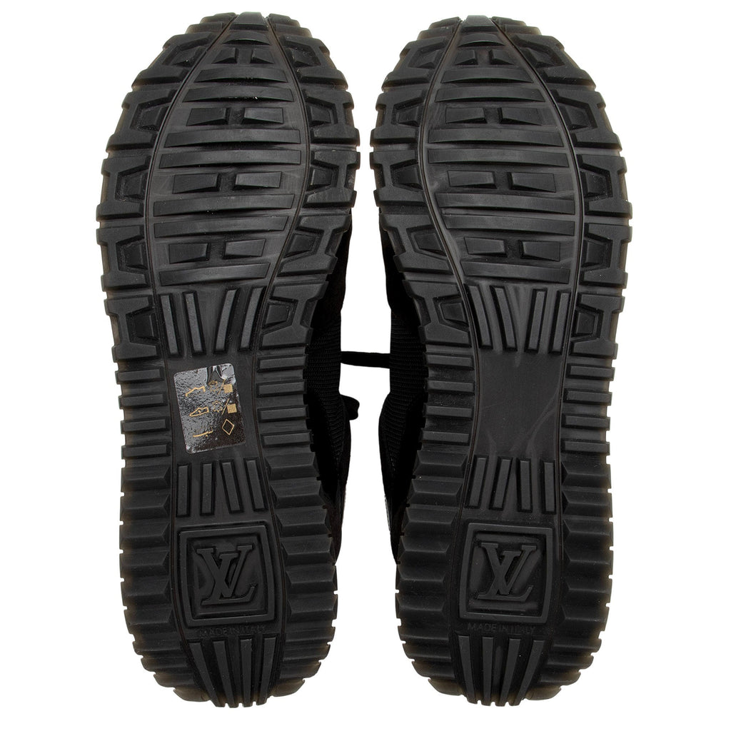Louis Vuitton Monogram Canvas Suede Run Away Sneakers - Size 7 / 37