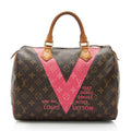 Louis Vuitton Monogram Canvas V Speedy 30 Satchel - FINAL SALE (SHF-ETgDwY)