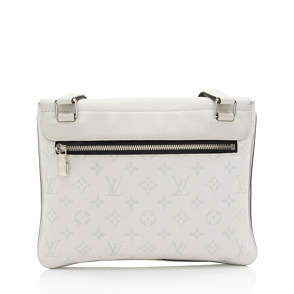 Louis Vuitton Monogram Chalk Taiga Leather Outdoor Flap Messenger