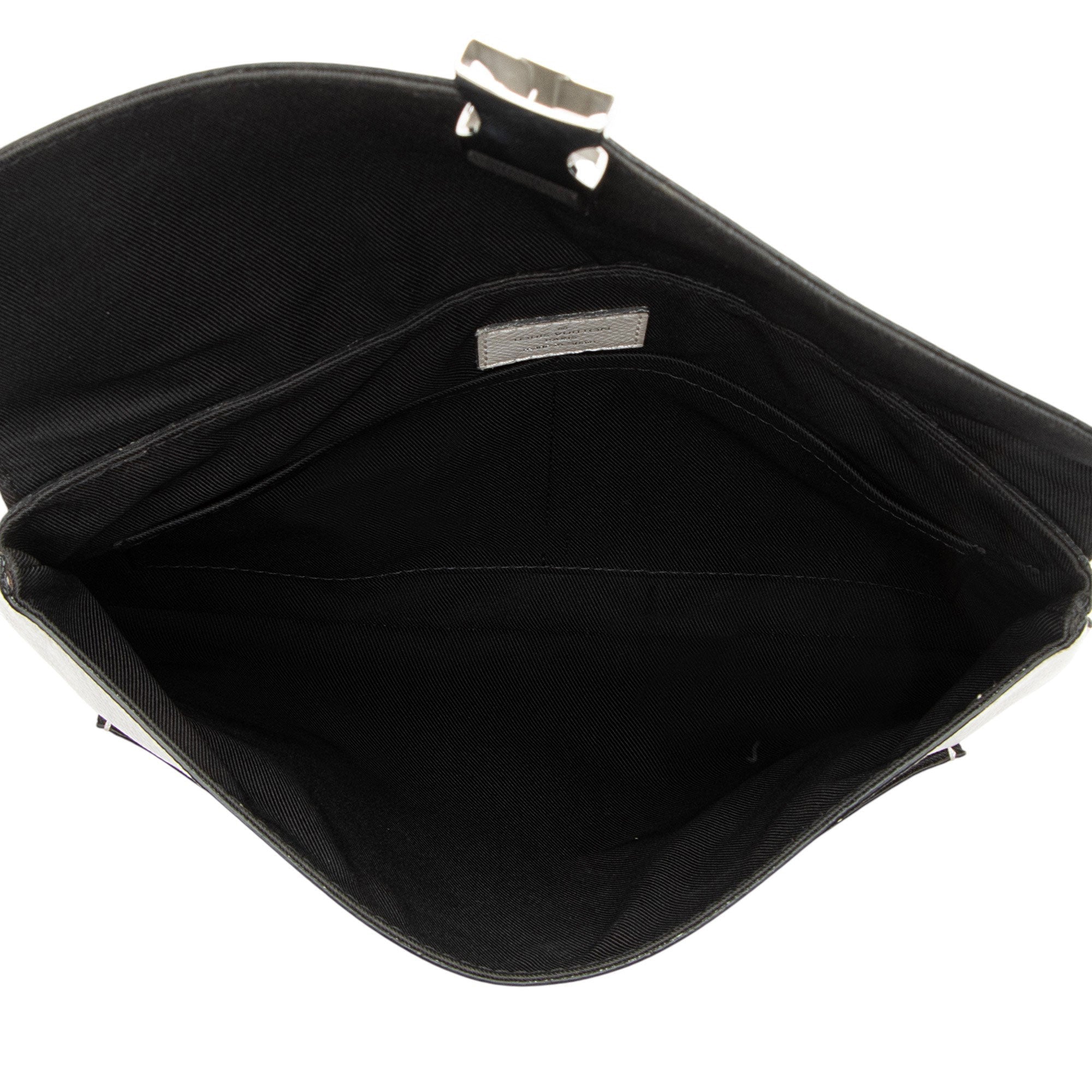 Louis Vuitton Monogram Chalk Taiga Leather Outdoor Flap Messenger