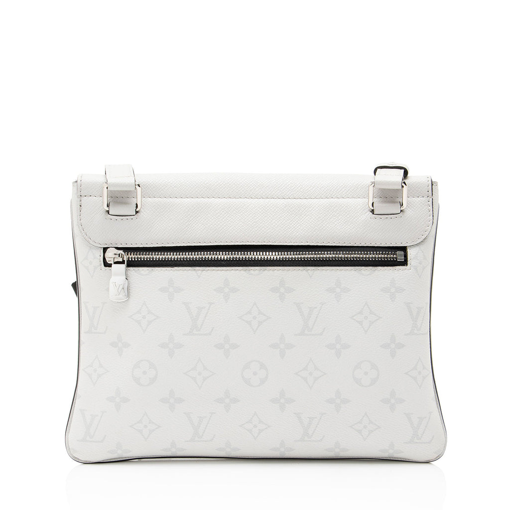 Louis Vuitton Monogram Chalk Taiga Leather Outdoor Flap Messenger