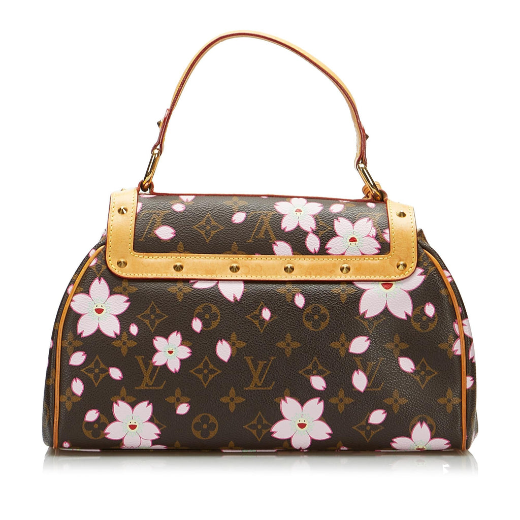 Louis Vuitton Monogram Cherry Blossom Sac Retro Takashi Murakami (SHG-CSyakF)