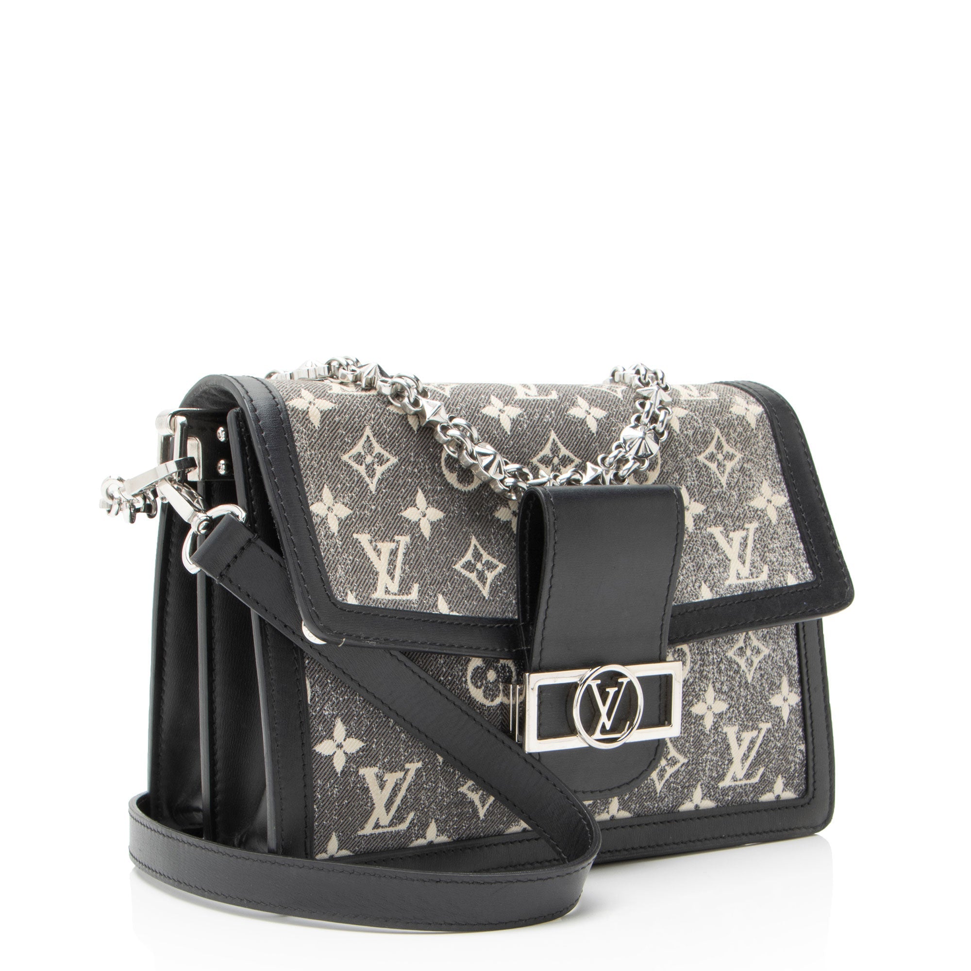 Louis Vuitton Monogram Denim Jacquard Dauphine MM Shoulder Bag