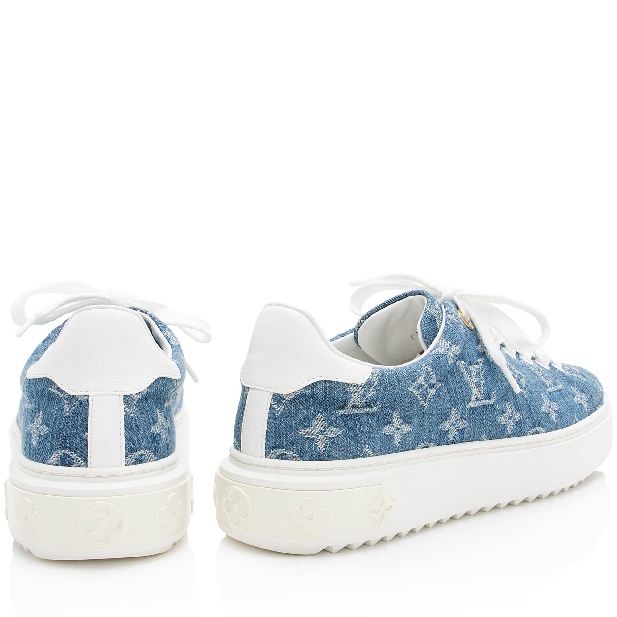 Louis Vuitton Monogram Denim Time Out Sneakers - Size 9 / 39