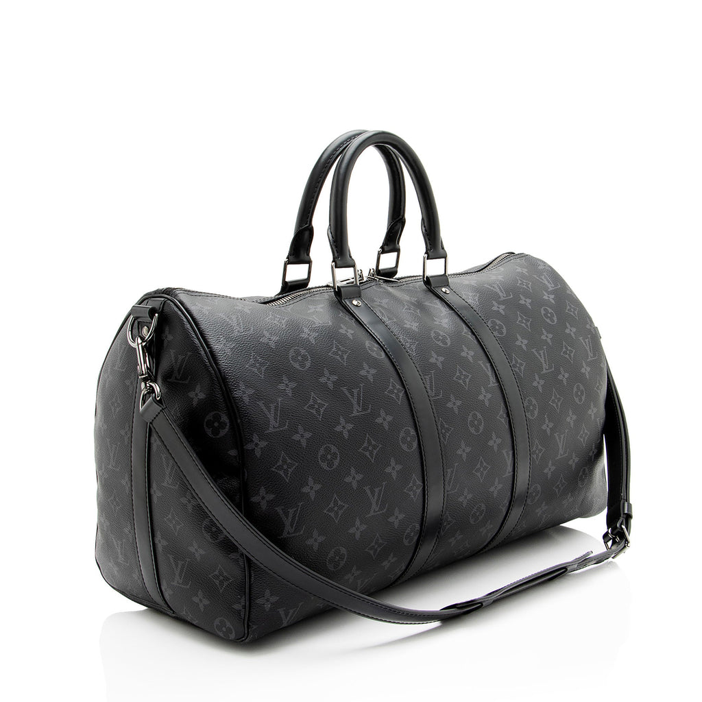 Louis Vuitton Monogram Eclipse Keepall Bandouliere 45 Duffle