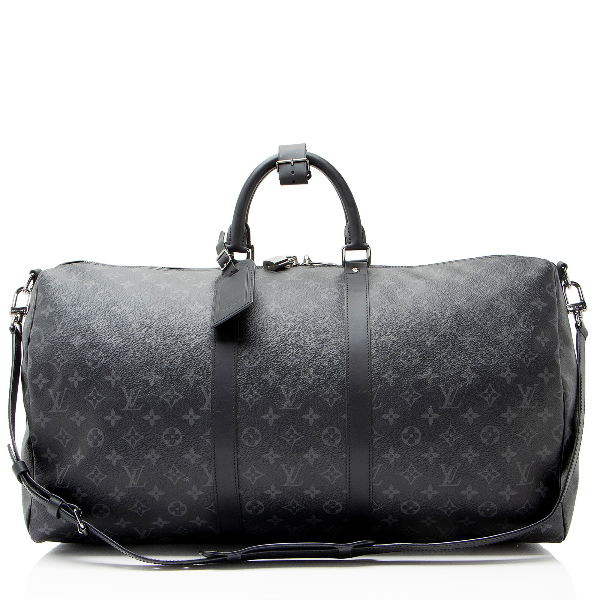 Louis Vuitton Monogram Eclipse Keepall Bandouliere 55 Duffle
