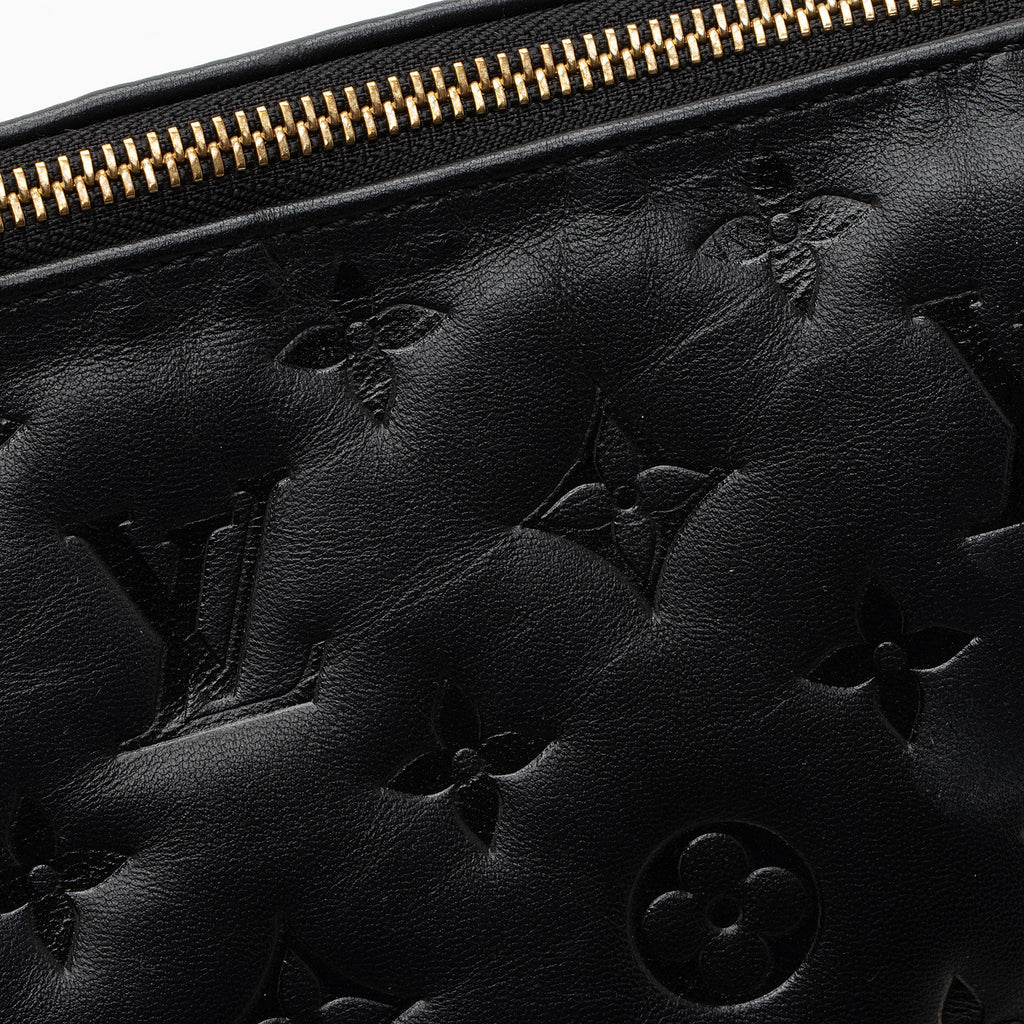 Louis Vuitton Monogram Embossed Lambskin Coussin MM Shoulder Bag