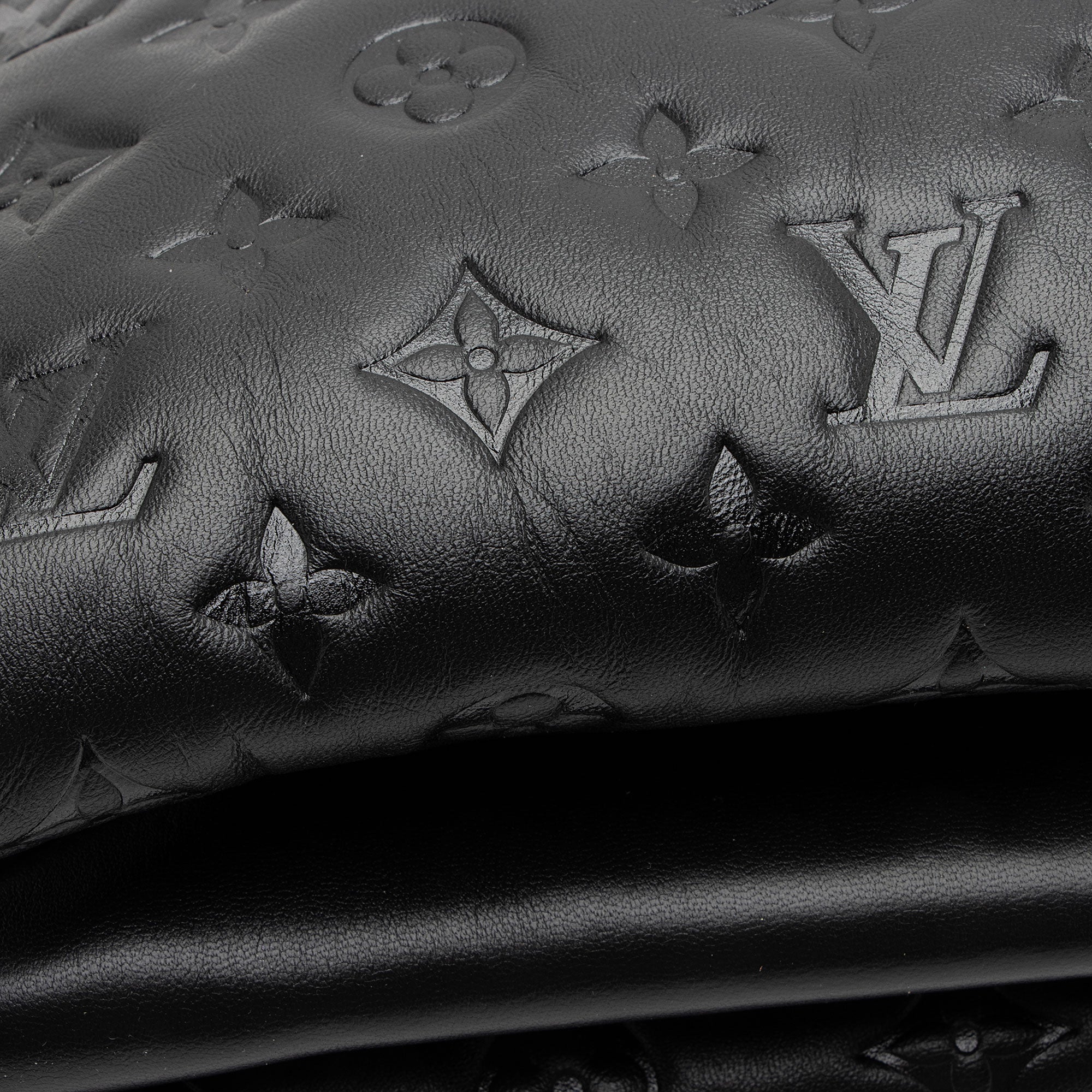 Louis Vuitton Monogram Embossed Lambskin Coussin MM Shoulder Bag