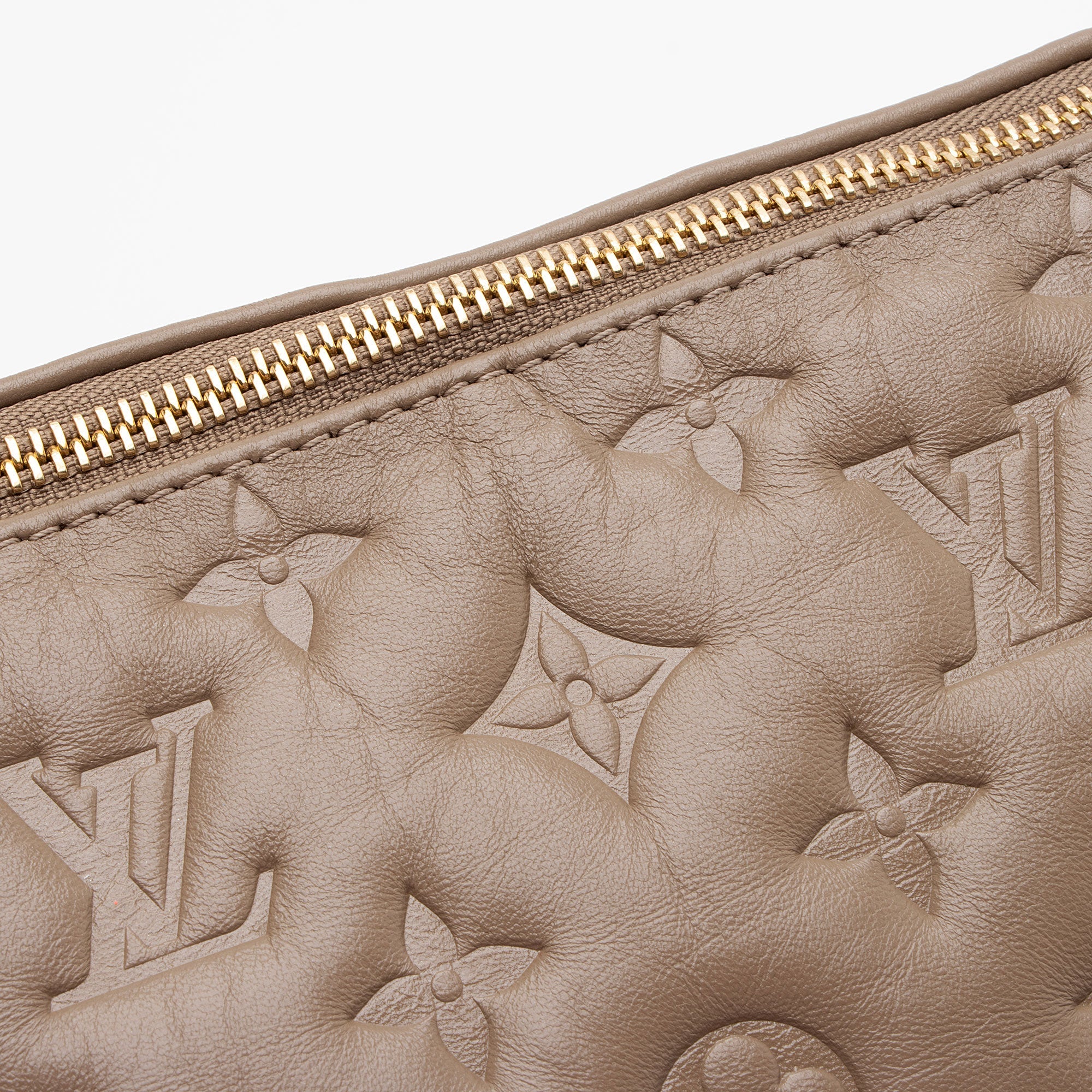 Louis Vuitton Monogram Embossed Lambskin Coussin MM Shoulder Bag