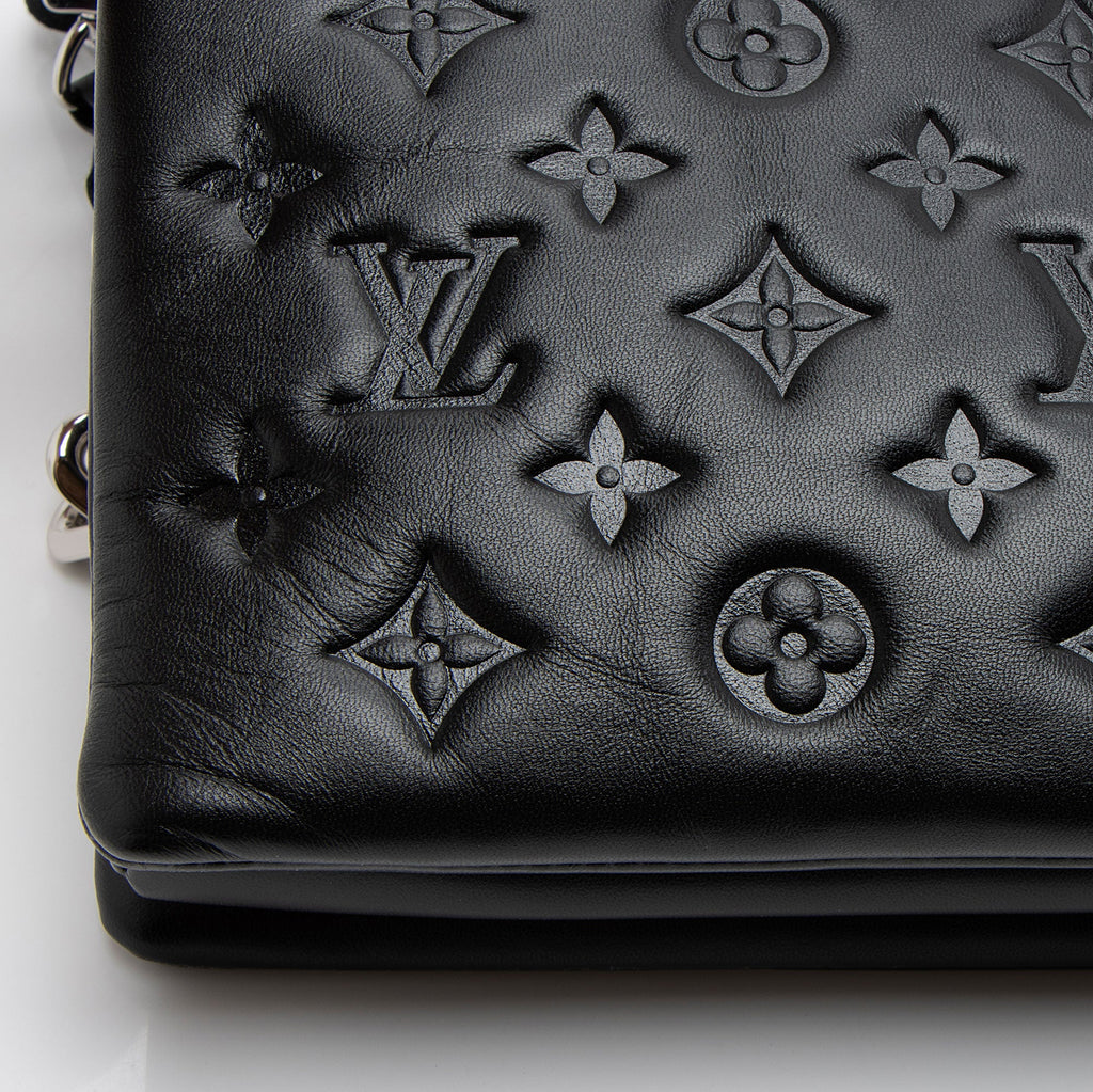 Louis Vuitton Monogram Embossed Lambskin Coussin PM Shoulder Bag (SHF-jwrSkh)