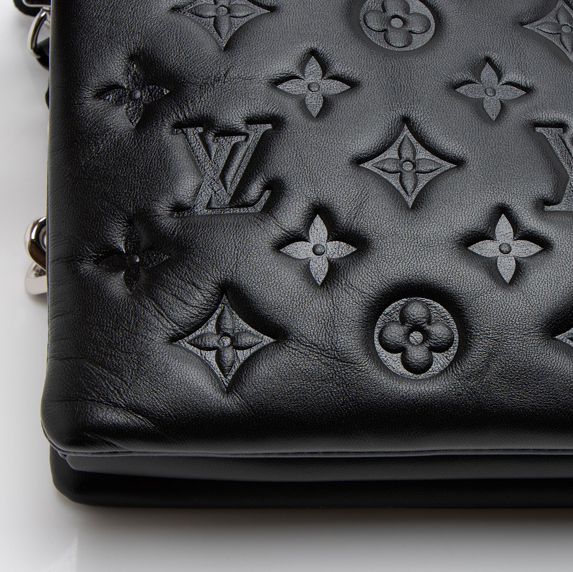 Louis Vuitton Monogram Embossed Lambskin Coussin PM Shoulder Bag (SHF-jwrSkh)