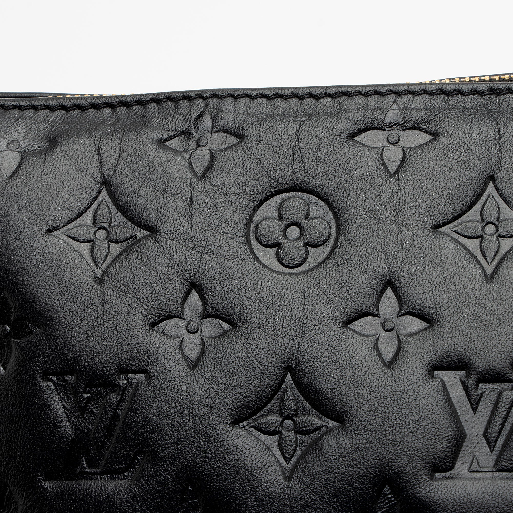 Louis Vuitton Monogram Embossed Lambskin Coussin PM Shoulder Bag