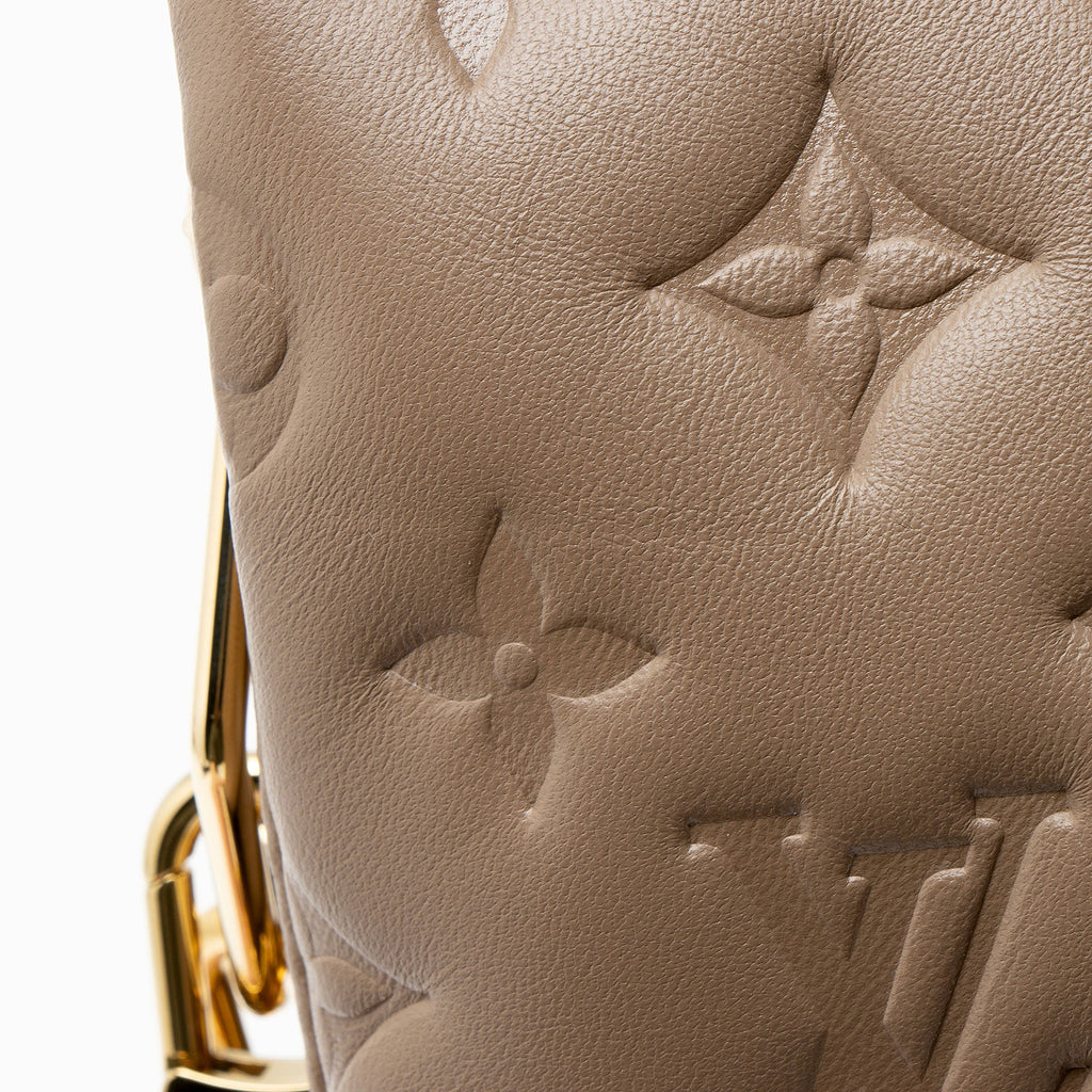 Louis Vuitton Monogram Embossed Lambskin Coussin PM Shoulder Bag