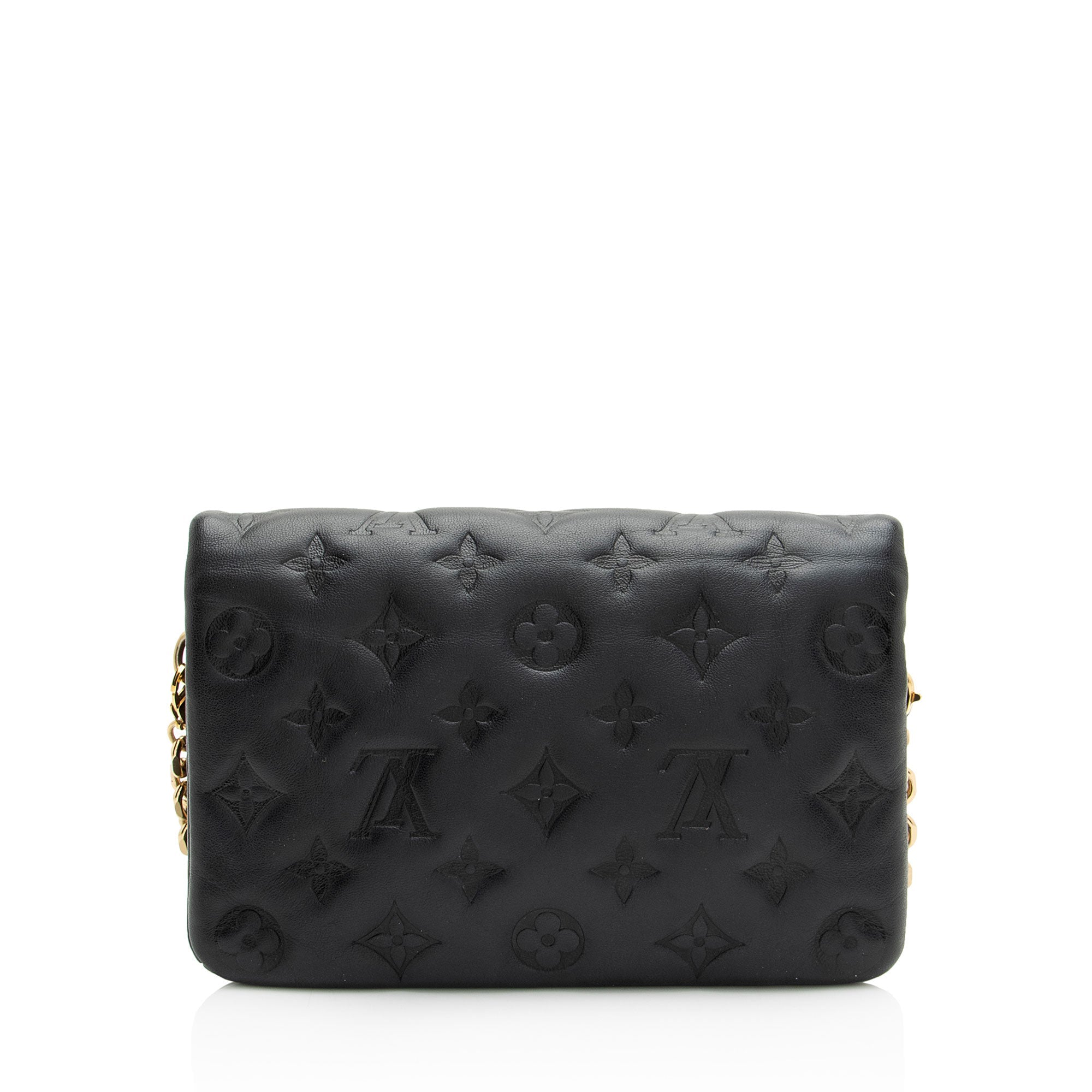 Louis Vuitton Monogram Embossed Lambskin Coussin Pochette