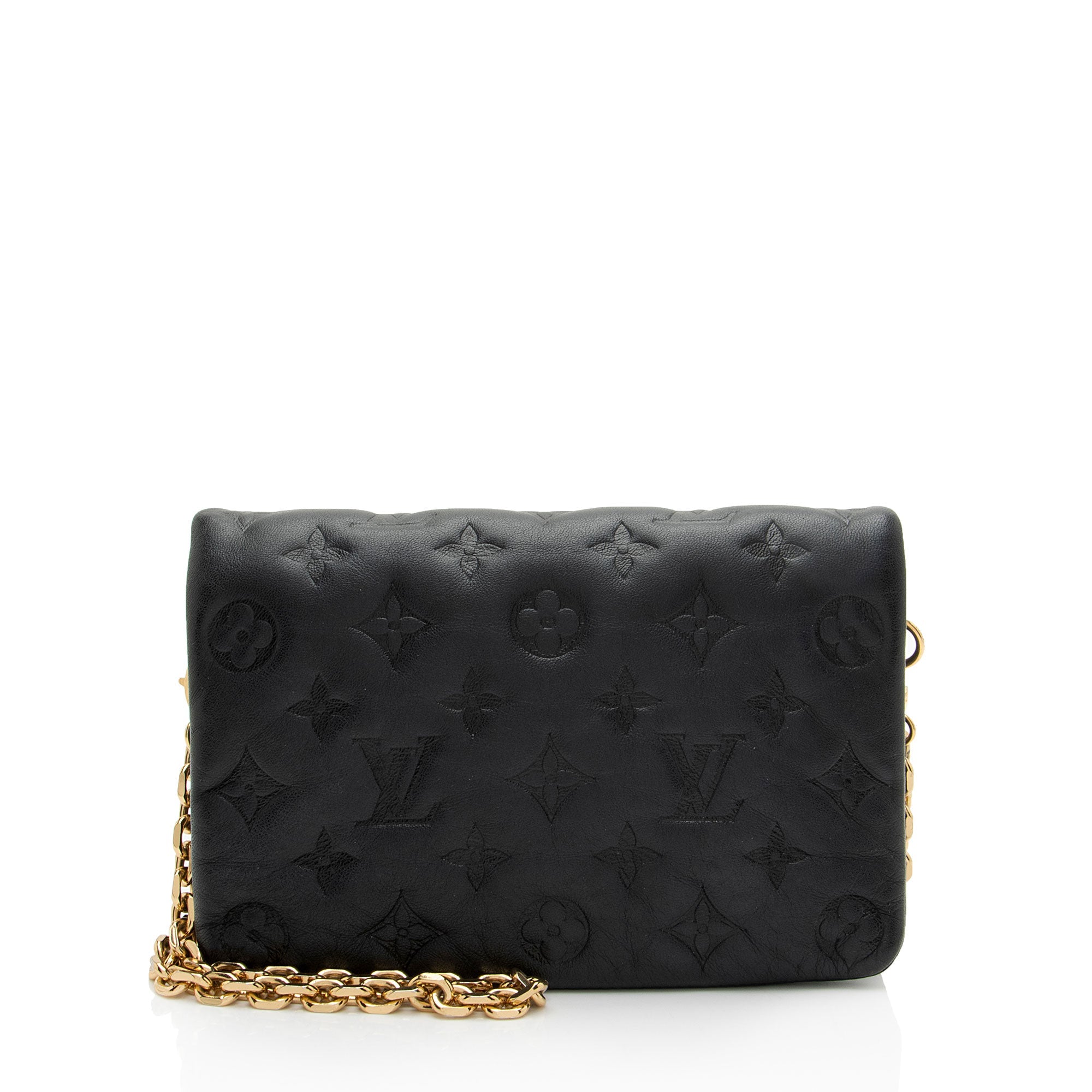 Louis Vuitton Monogram Embossed Lambskin Coussin Pochette