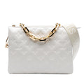 Louis Vuitton Monogram Embossed Puffy Lambskin Coussin PM