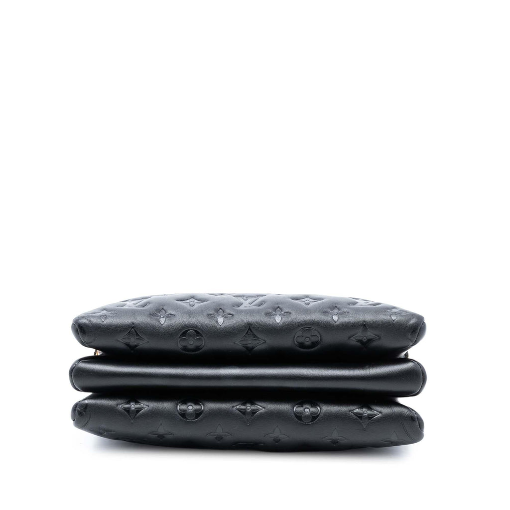 Louis Vuitton Monogram Embossed Puffy Lambskin Coussin PM