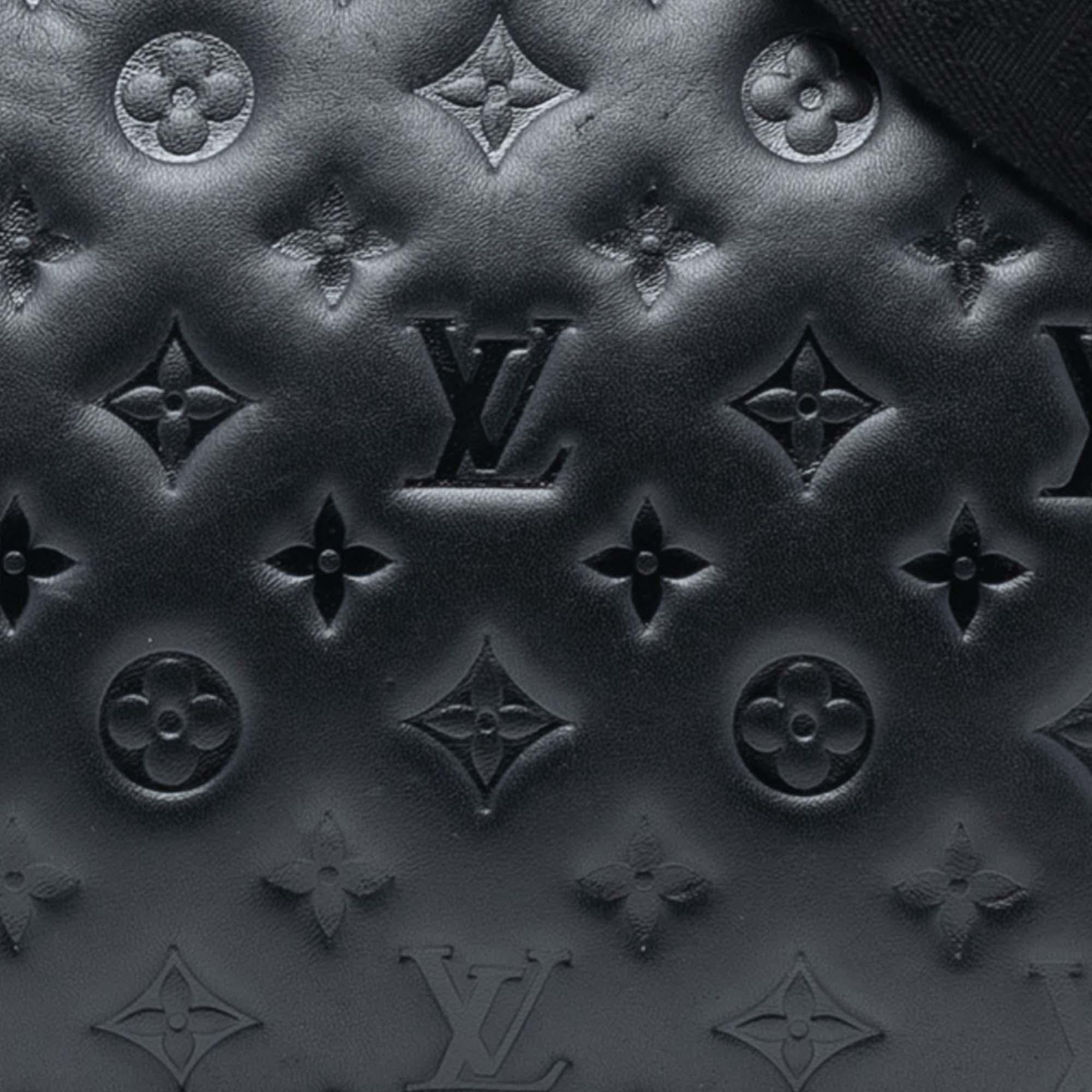 Louis Vuitton Monogram Embossed Puffy Lambskin Coussin PM