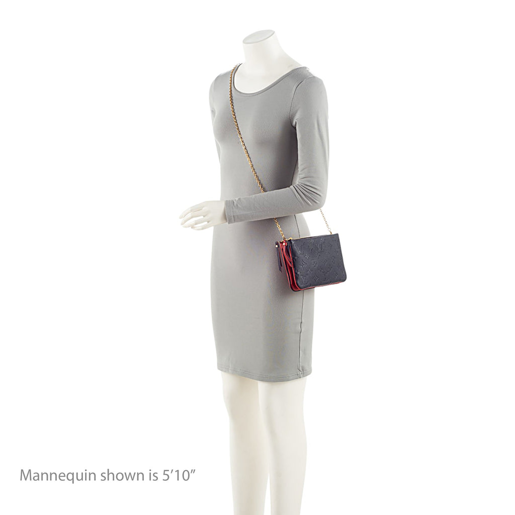 Louis Vuitton Monogram Empreinte Double Zip Pochette
